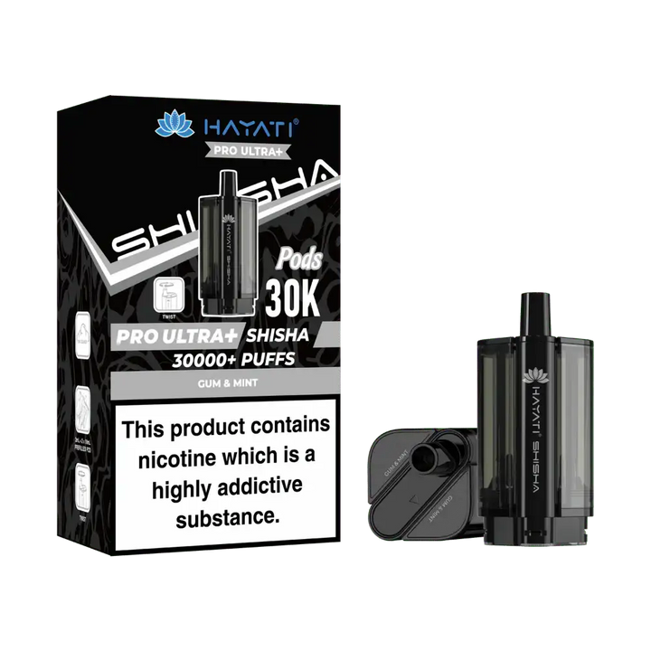 Hayati® Pro Ultra+ Shisha 30000+ Pod (5mg)