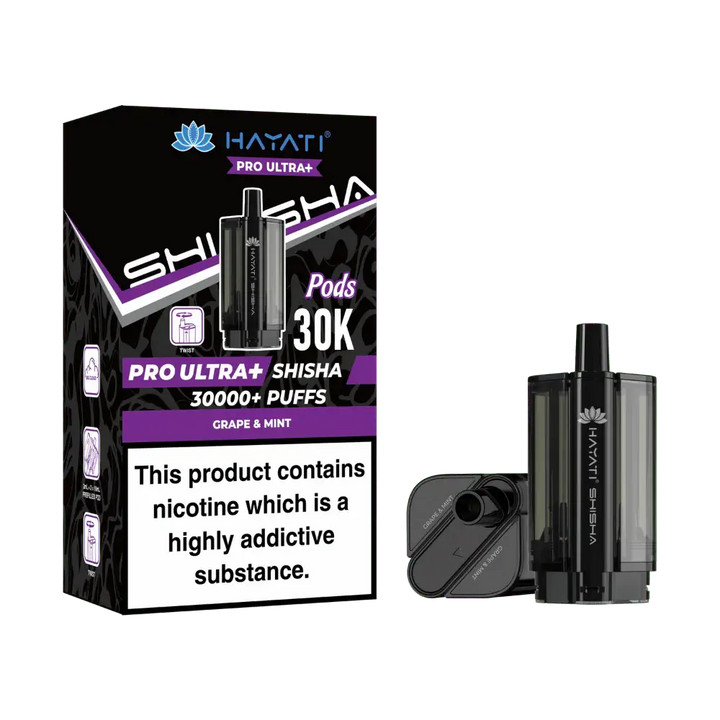 Hayati® Pro Ultra+ Shisha 30000+ Pod (5mg)