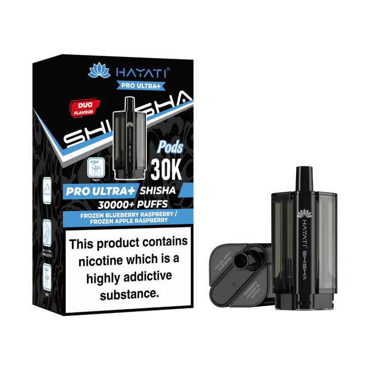 Hayati® Pro Ultra+ Shisha 30000+ Pod (5mg)