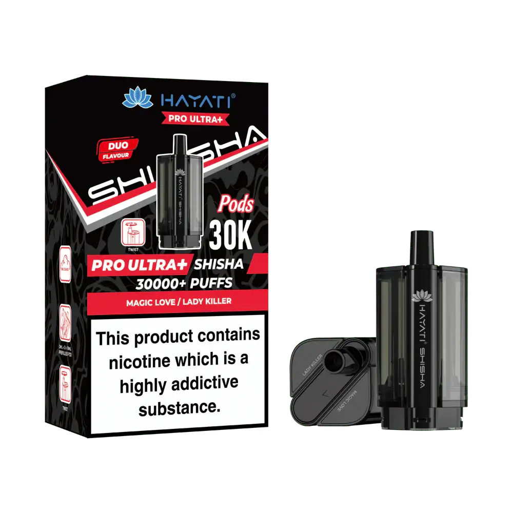 Hayati® Pro Ultra+ Shisha 30000+ Pod (5mg)