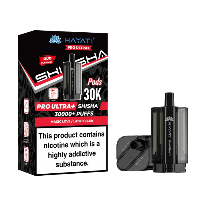 Hayati® Pro Ultra+ Shisha 30000+ Pod (5mg)