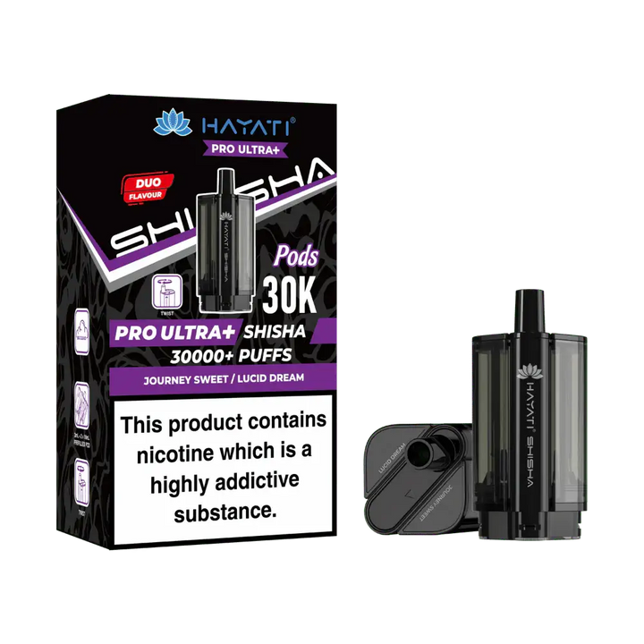 Hayati® Pro Ultra+ Shisha 30000+ Pod (5mg)