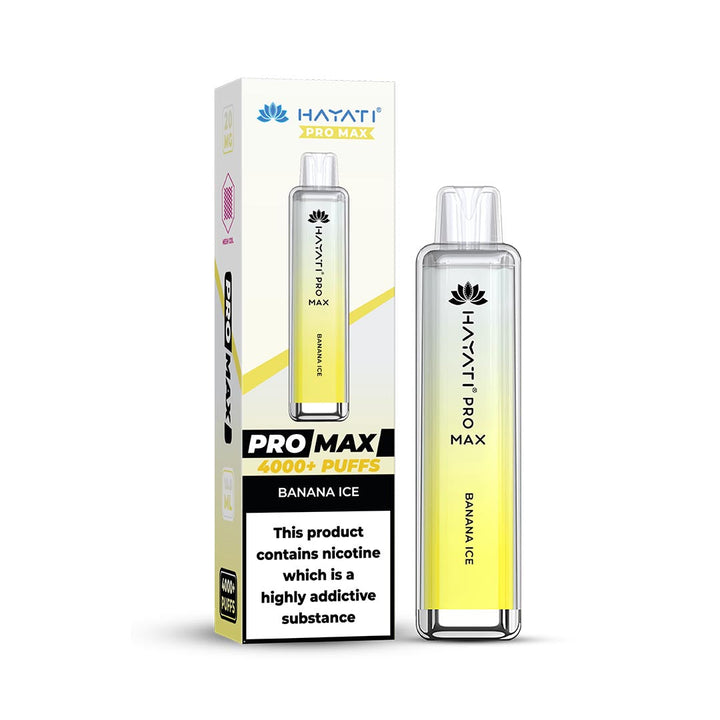 Hayati® Pro Max Disposable 4000+ Vape Kit Puffs (20mg)