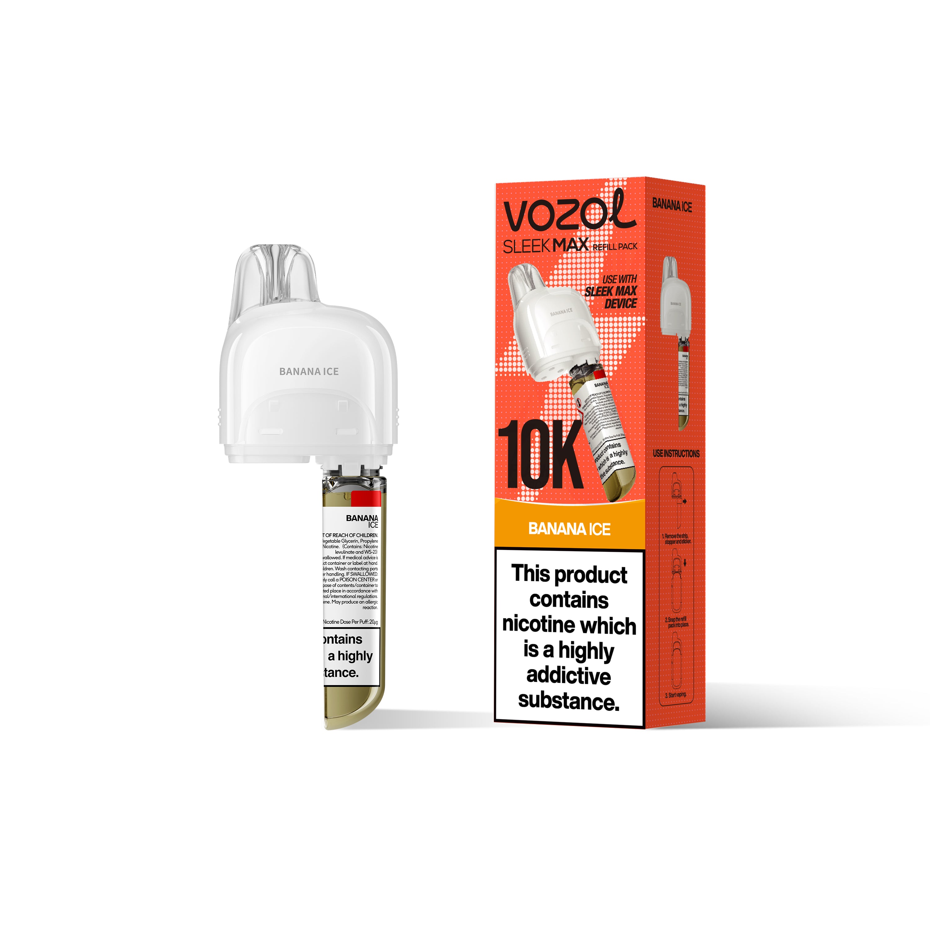VOZOL SLEEK MAX 10K Prefilled Pods (20mg)