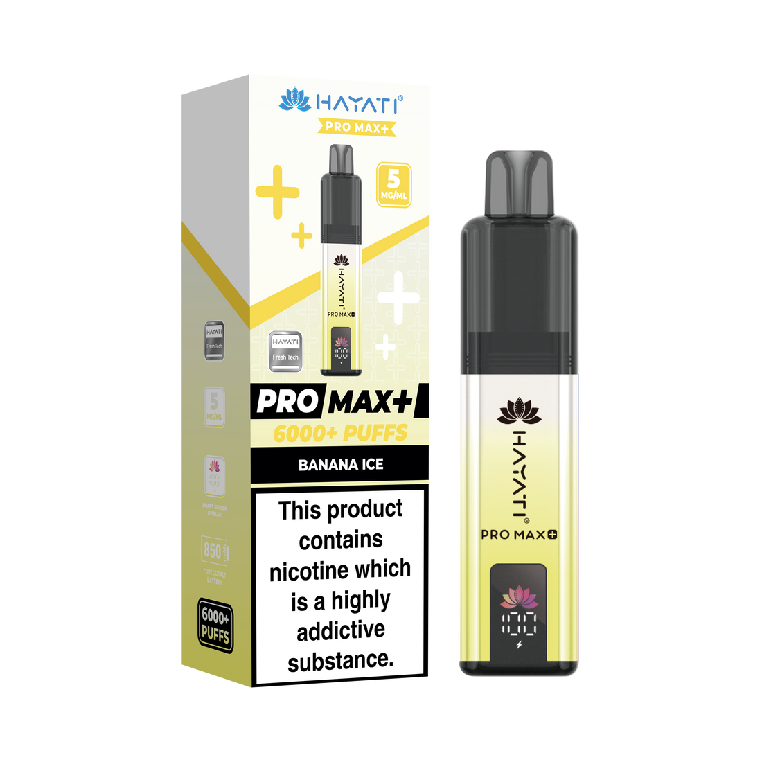 Hayati® Pro Max+ 6000+ Vape Kit (5mg)