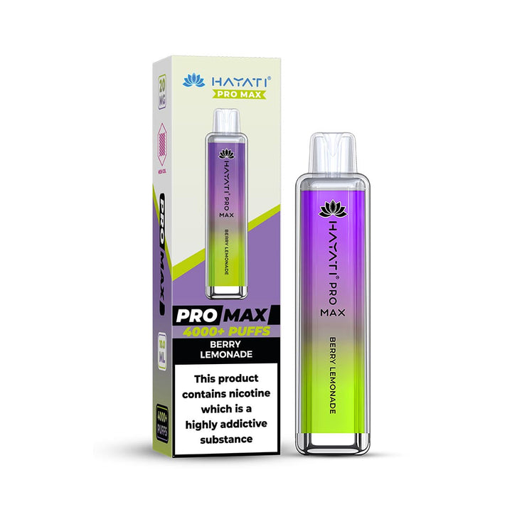 Hayati® Pro Max Disposable 4000+ Vape Kit Puffs (20mg)