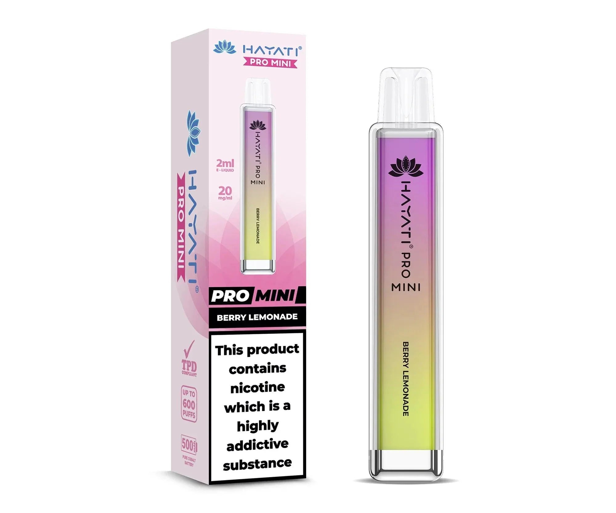 Hayati® Pro Mini 600+ Vape Kit (20mg)