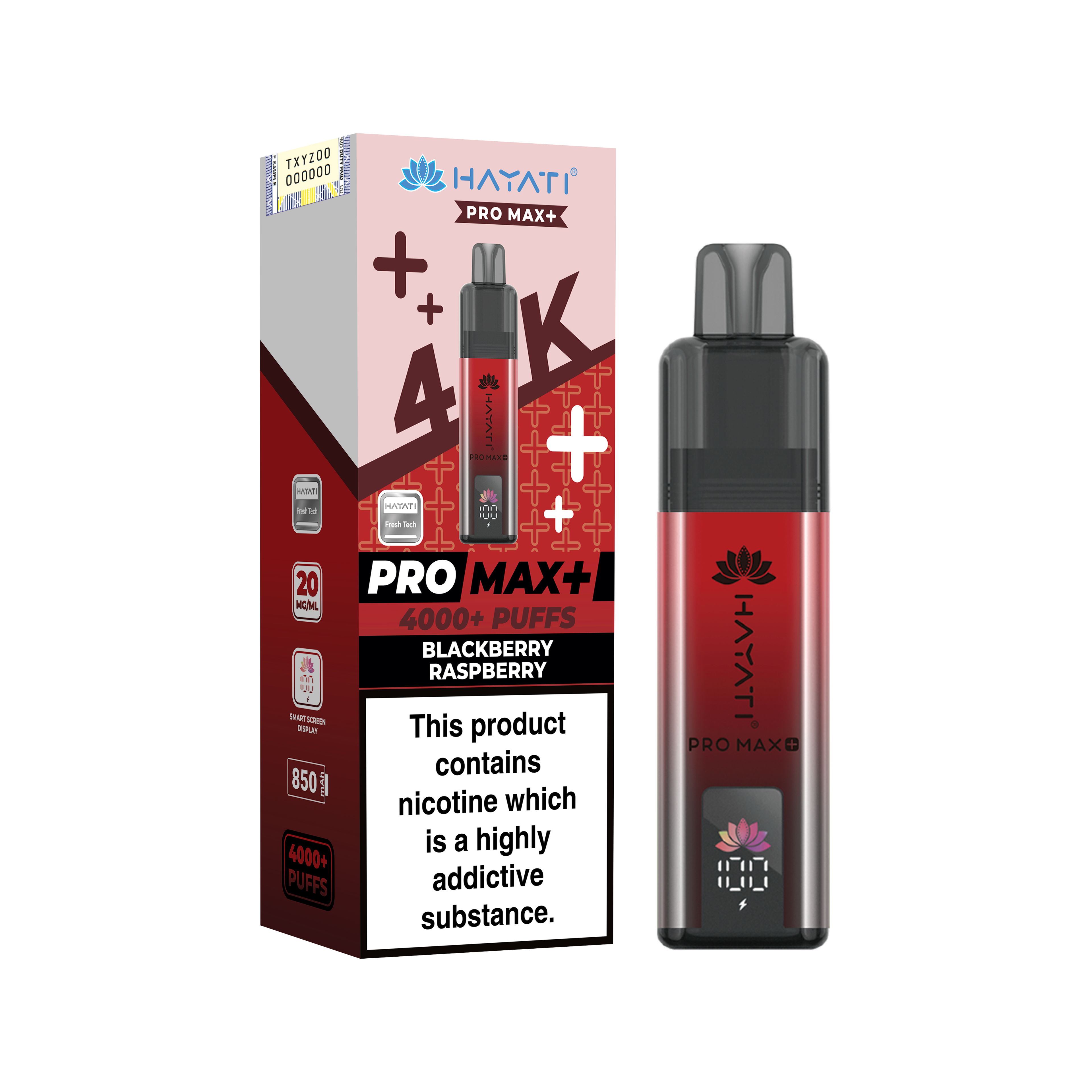 Hayati Pro Max+ 4K Prefilled Pod Kit 20mg | UK Duty Stamped