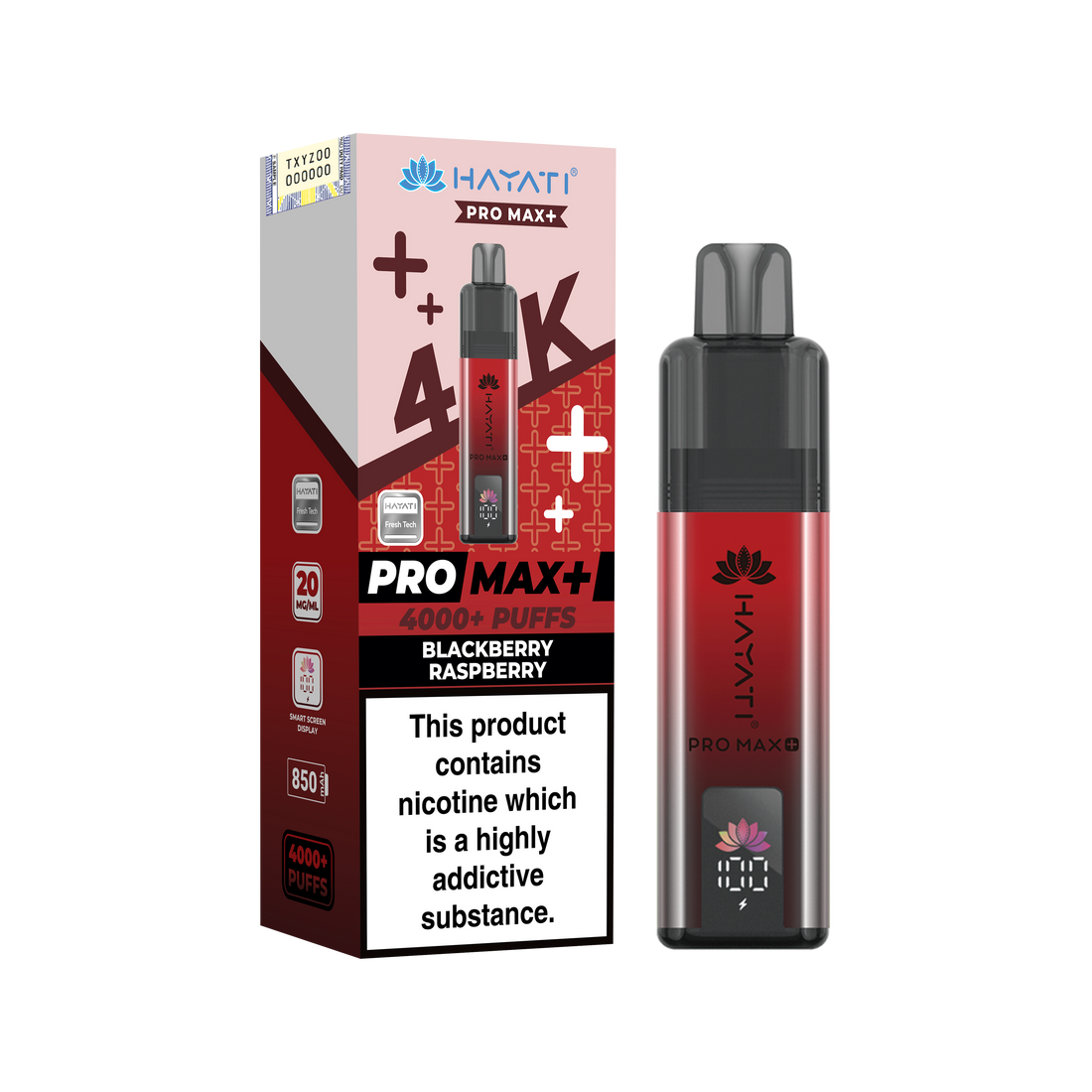 Hayati Pro Max+ 4K Prefilled Pod Kit 20mg | UK Duty Stamped