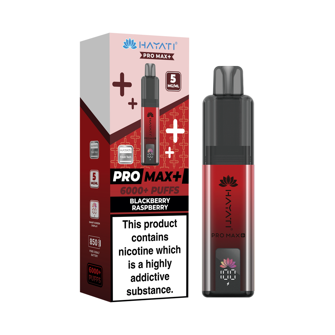 Hayati® Pro Max+ 6000+ Vape Kit (5mg)