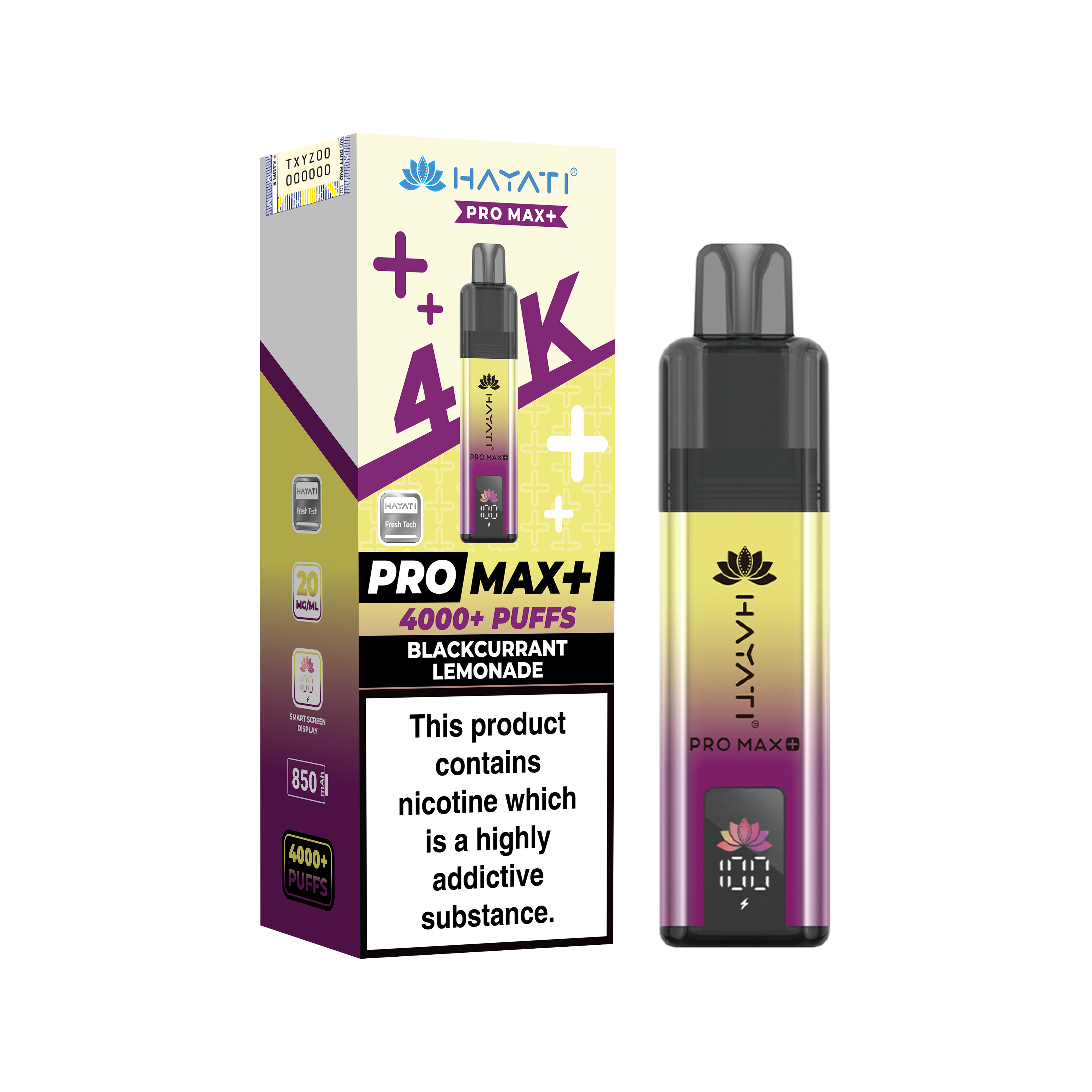 Hayati Pro Max+ 4K Prefilled Pod Kit 20mg | UK Duty Stamped