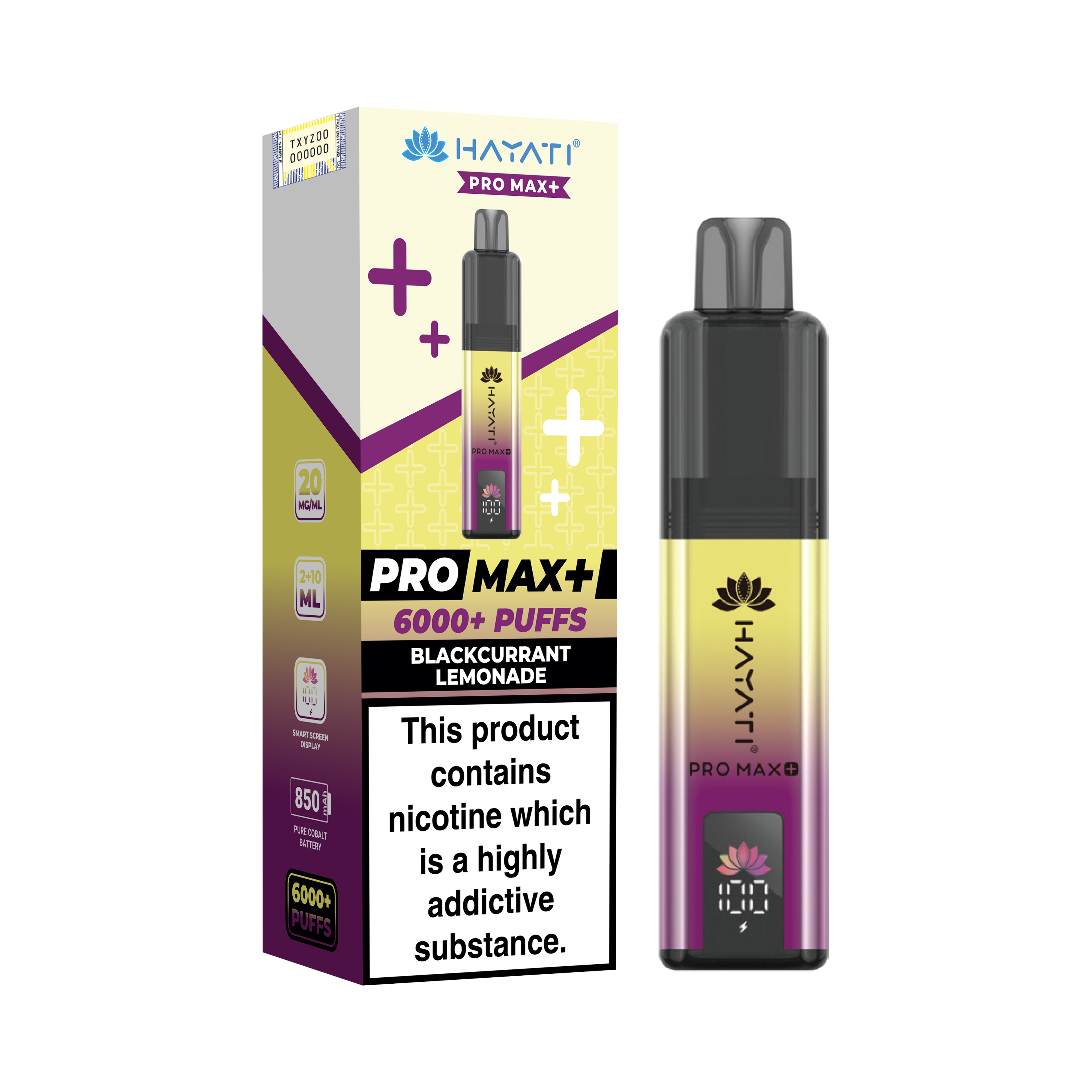 Hayati Pro Max+ 6K Prefilled Pod Kit 20mg | UK Duty Stamped