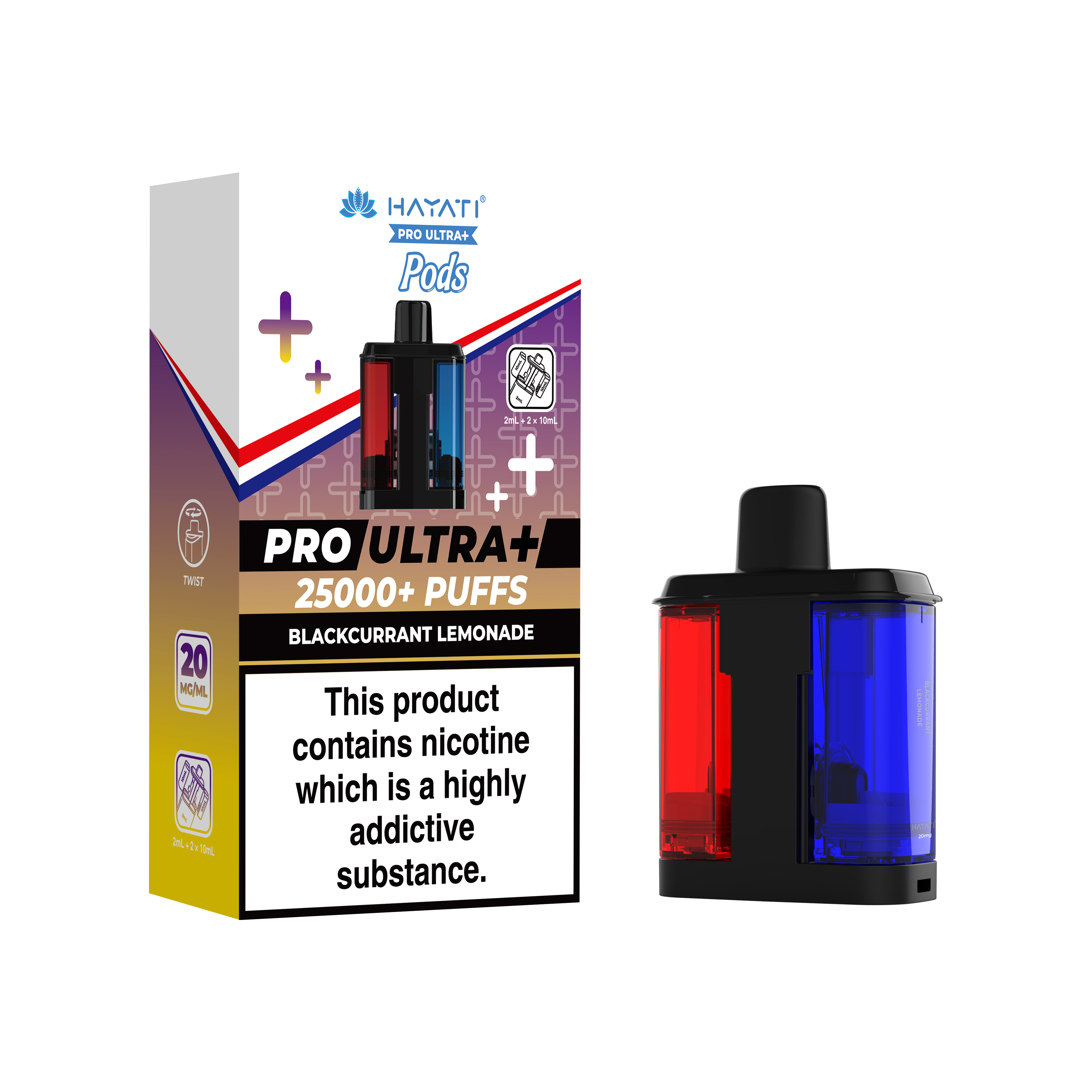 Hayati® Pro Ultra+ 25K Prefilled Pods (20mg)