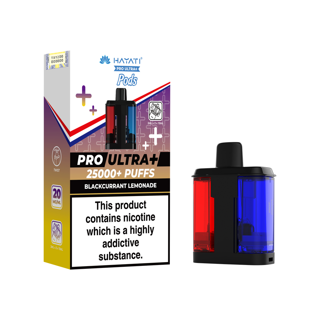Hayati Pro Ultra+ 25K Prefilled Pods 20mg | UK Duty Stamped