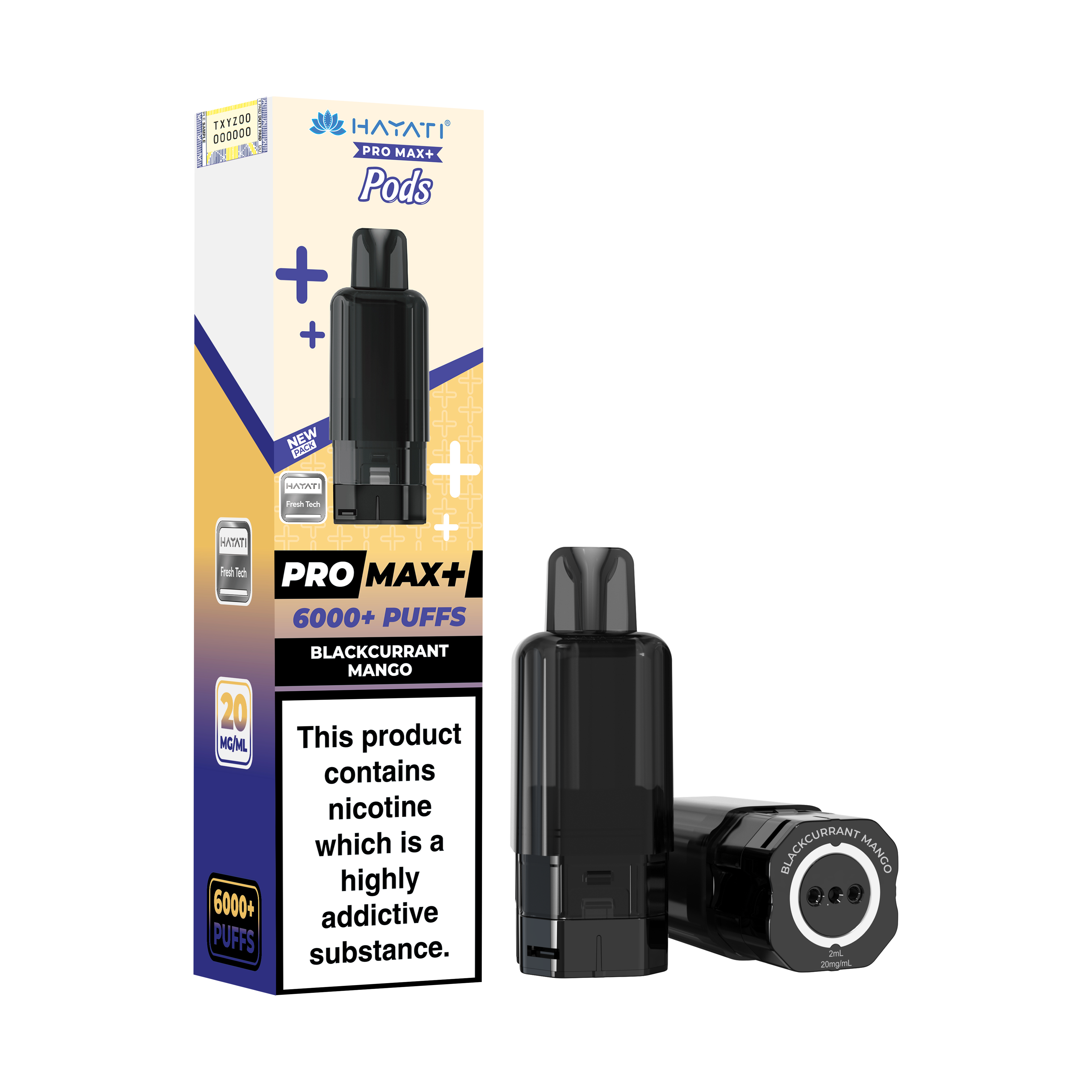Hayati Pro Max+ 6K Prefilled Pods 20mg | UK Duty Stamped