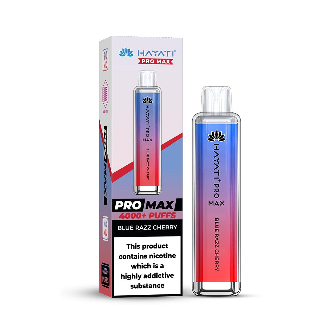 Hayati® Pro Max Disposable 4000+ Vape Kit Puffs (20mg)
