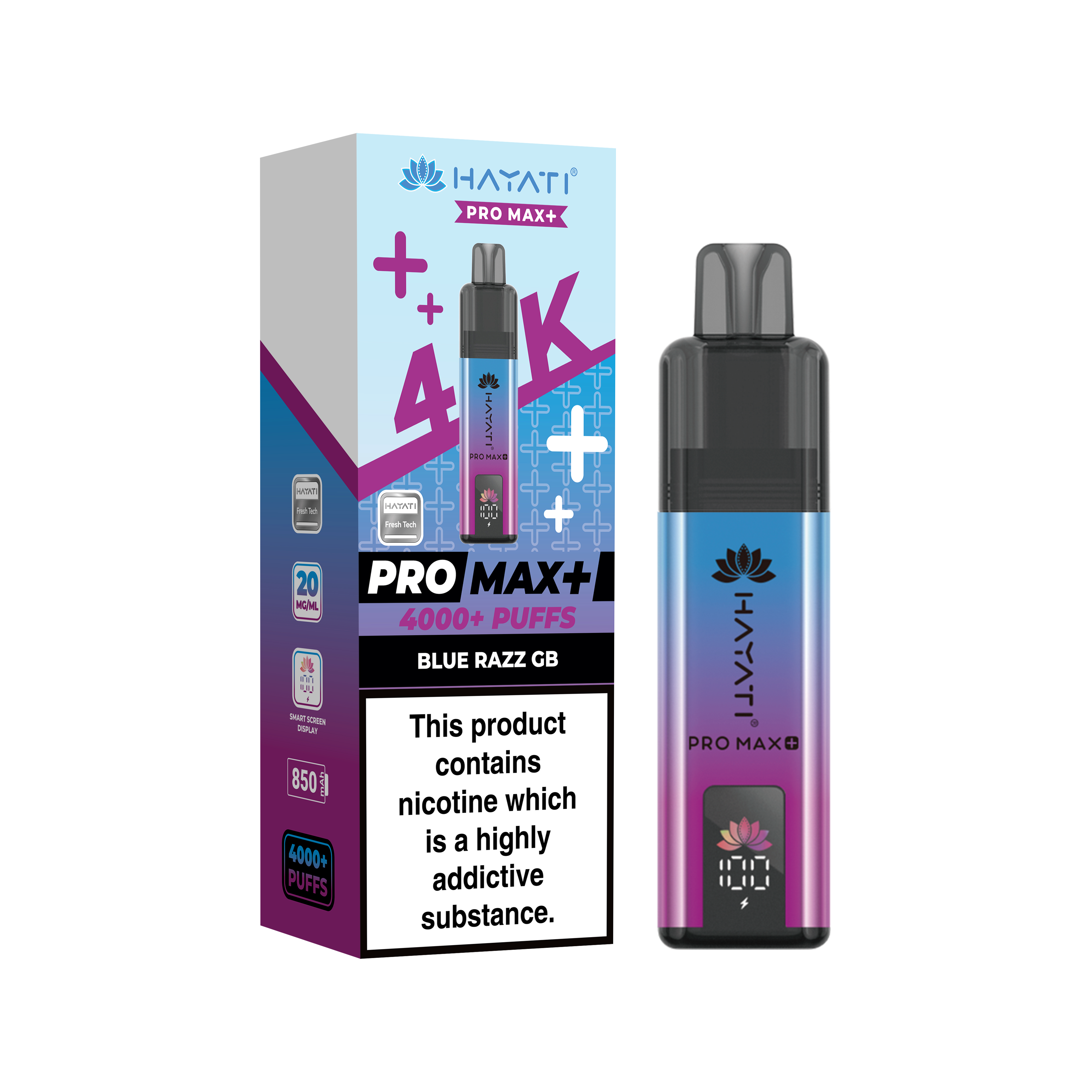Hayati® Pro Max+ 4000+ Vape Kit (20mg)