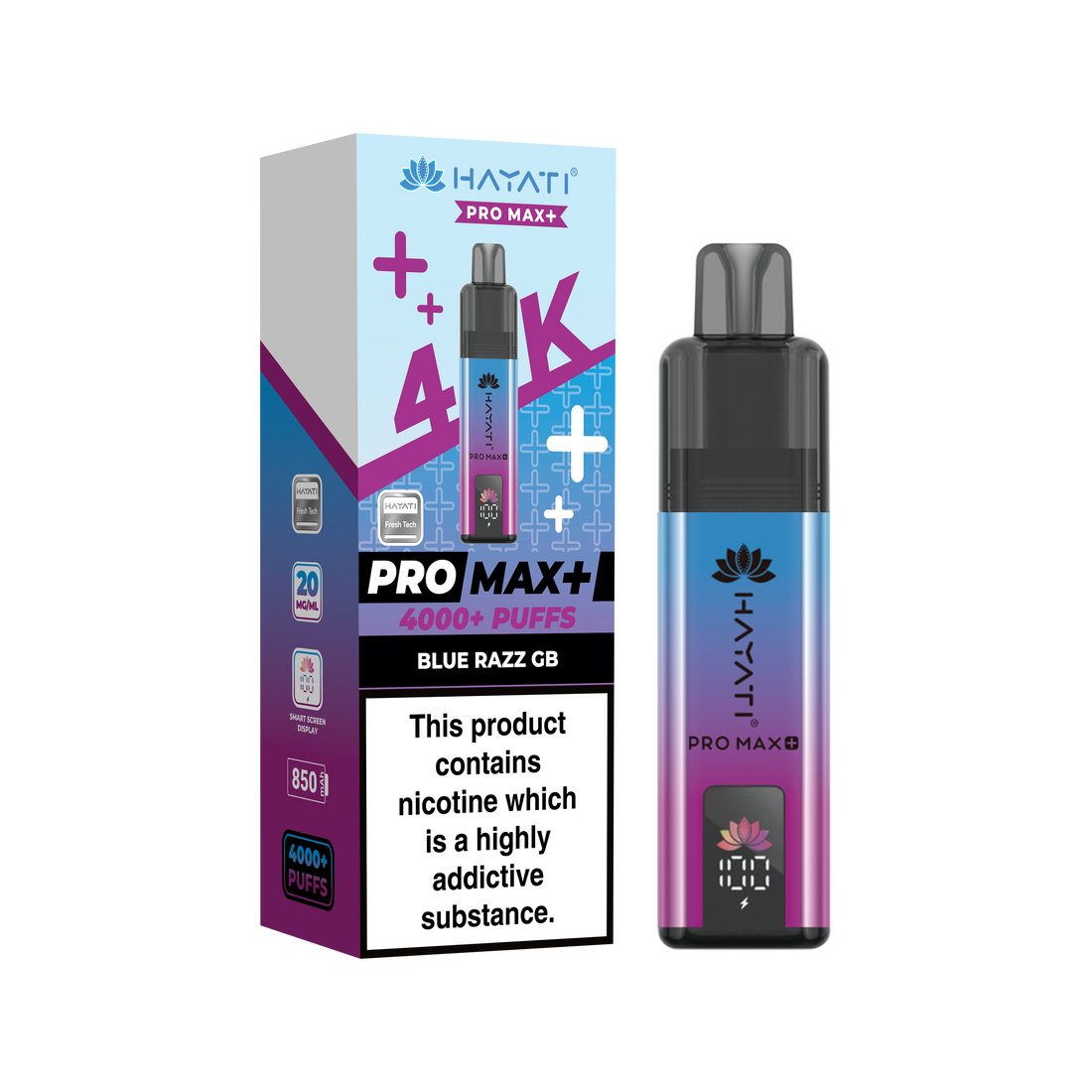 Hayati® Pro Max+ 4000+ Vape Kit (20mg)