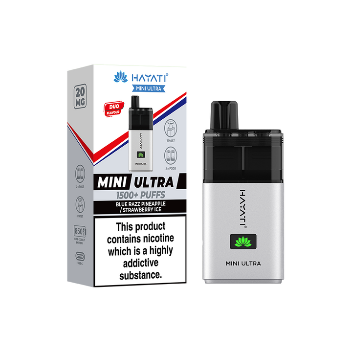 Hayati® Mini Ultra 1500+ Vape Kit (20mg)