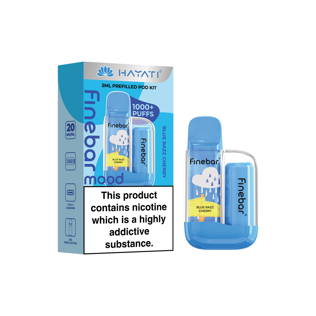 Hayati® Finebar Mood 2ml Prefilled Pod System (20mg)