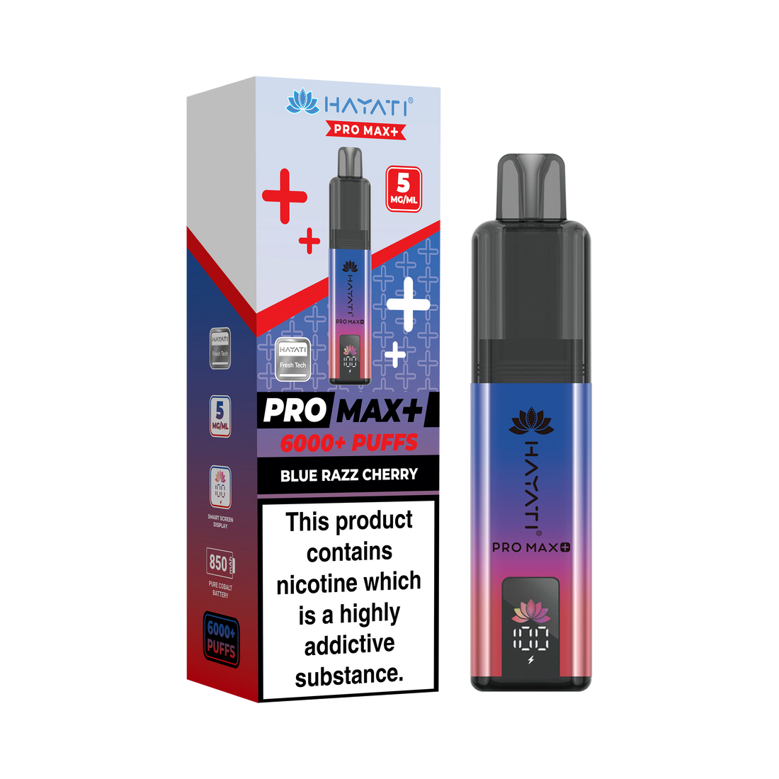 Hayati® Pro Max+ 6000+ Vape Kit (5mg)