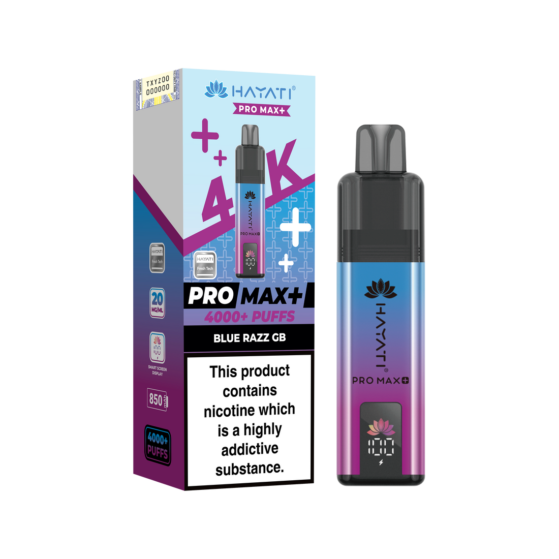 Hayati Pro Max+ 4K Prefilled Pod Kit 20mg | UK Duty Stamped