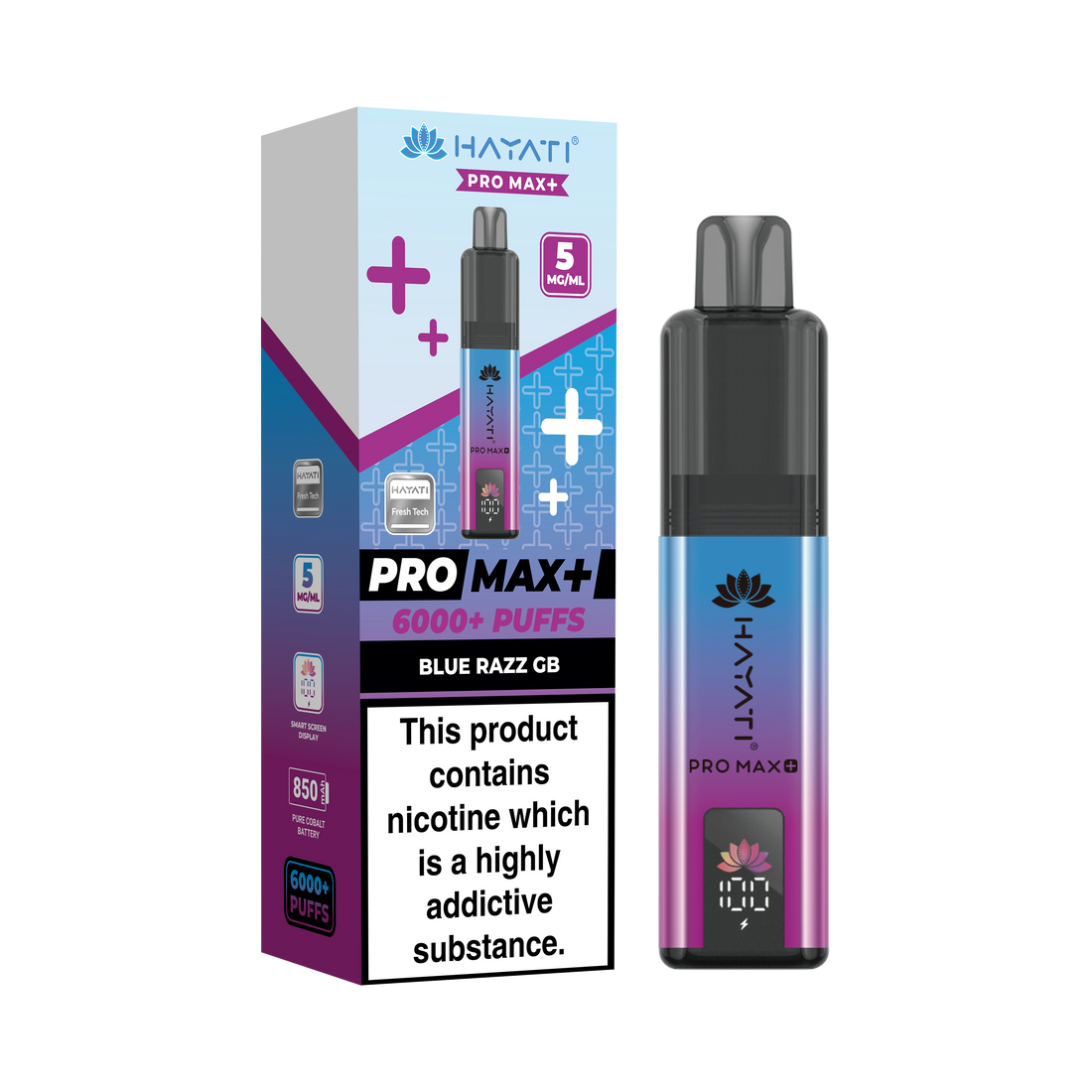 Hayati® Pro Max+ 6000+ Vape Kit (5mg)
