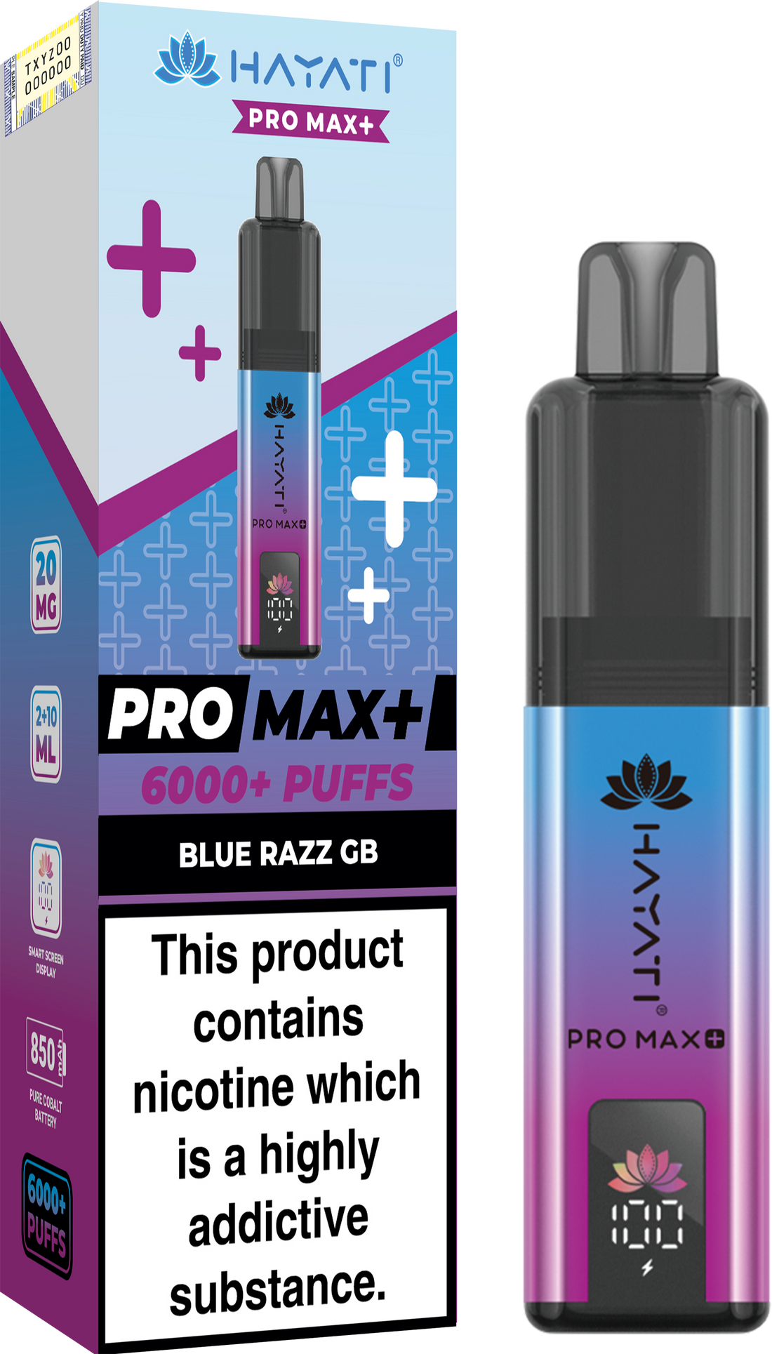 Hayati Pro Max+ 6K Prefilled Pod Kit 20mg | UK Duty Stamped