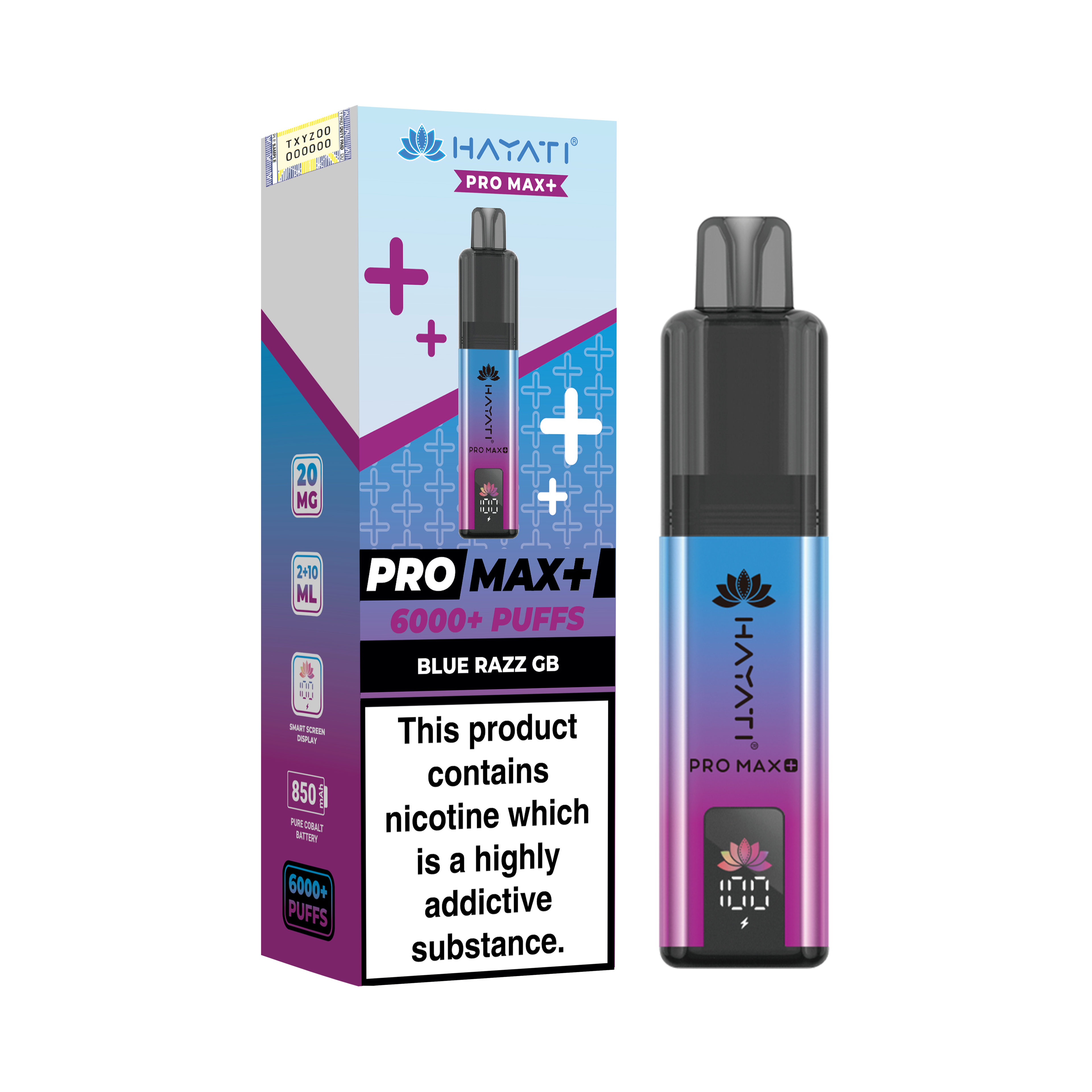 Hayati Pro Max+ 6K Prefilled Pod Kit 20mg | UK Duty Stamped