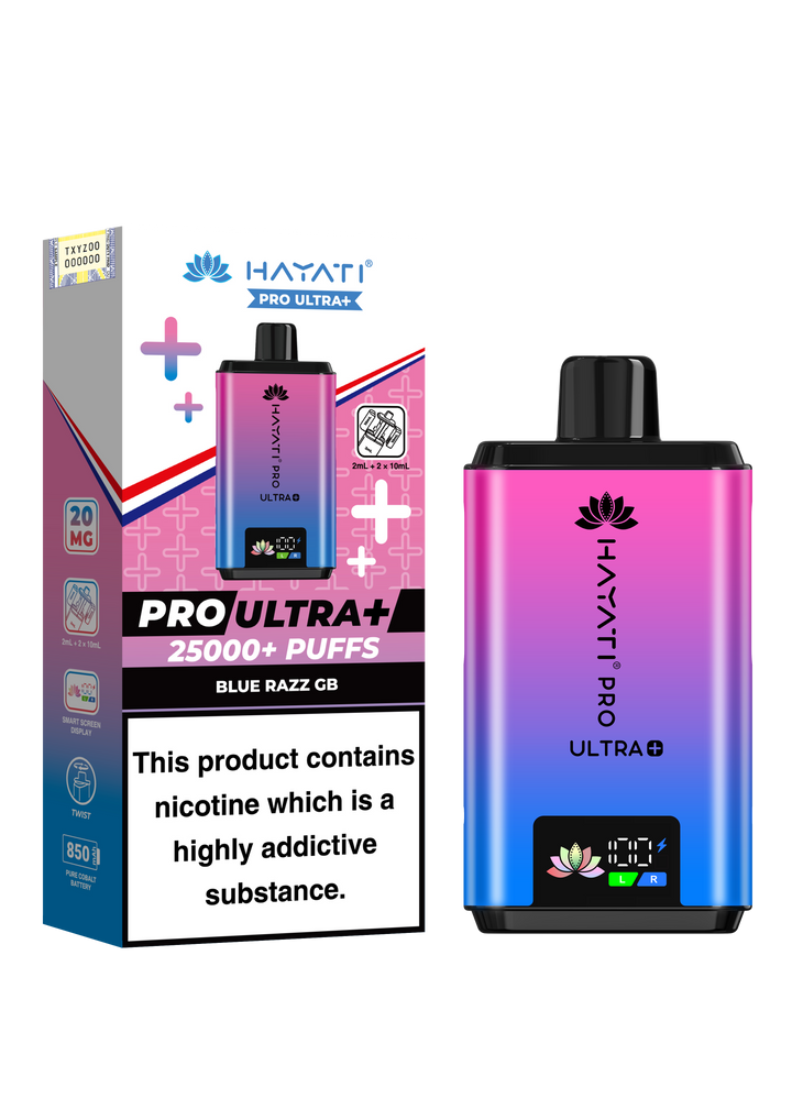 Hayati Pro Ultra+ 25K Prefilled Pod Kit 20mg | UK Duty Stamped