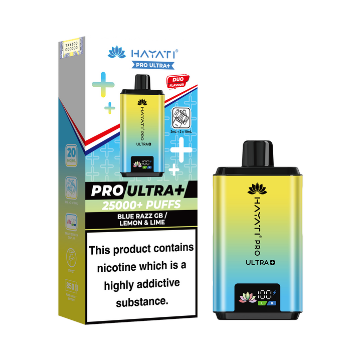 Hayati Pro Ultra+ 25K Prefilled Pod Kit 20mg | UK Duty Stamped