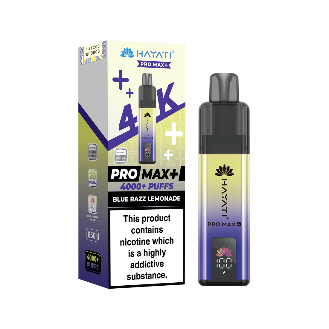 Hayati Pro Max+ 4K Prefilled Pod Kit 20mg | UK Duty Stamped