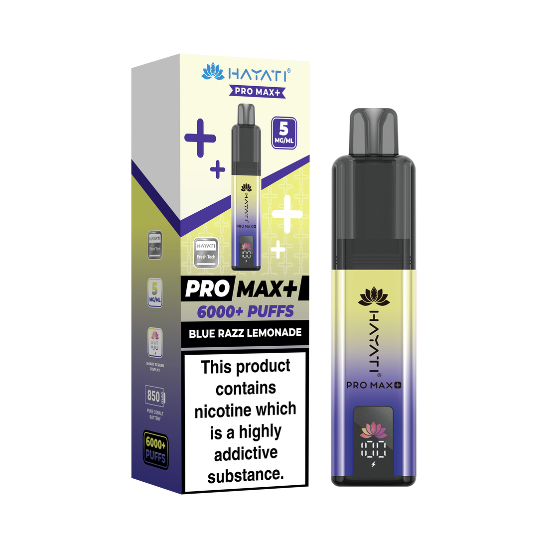 Hayati® Pro Max+ 6000+ Vape Kit (5mg)