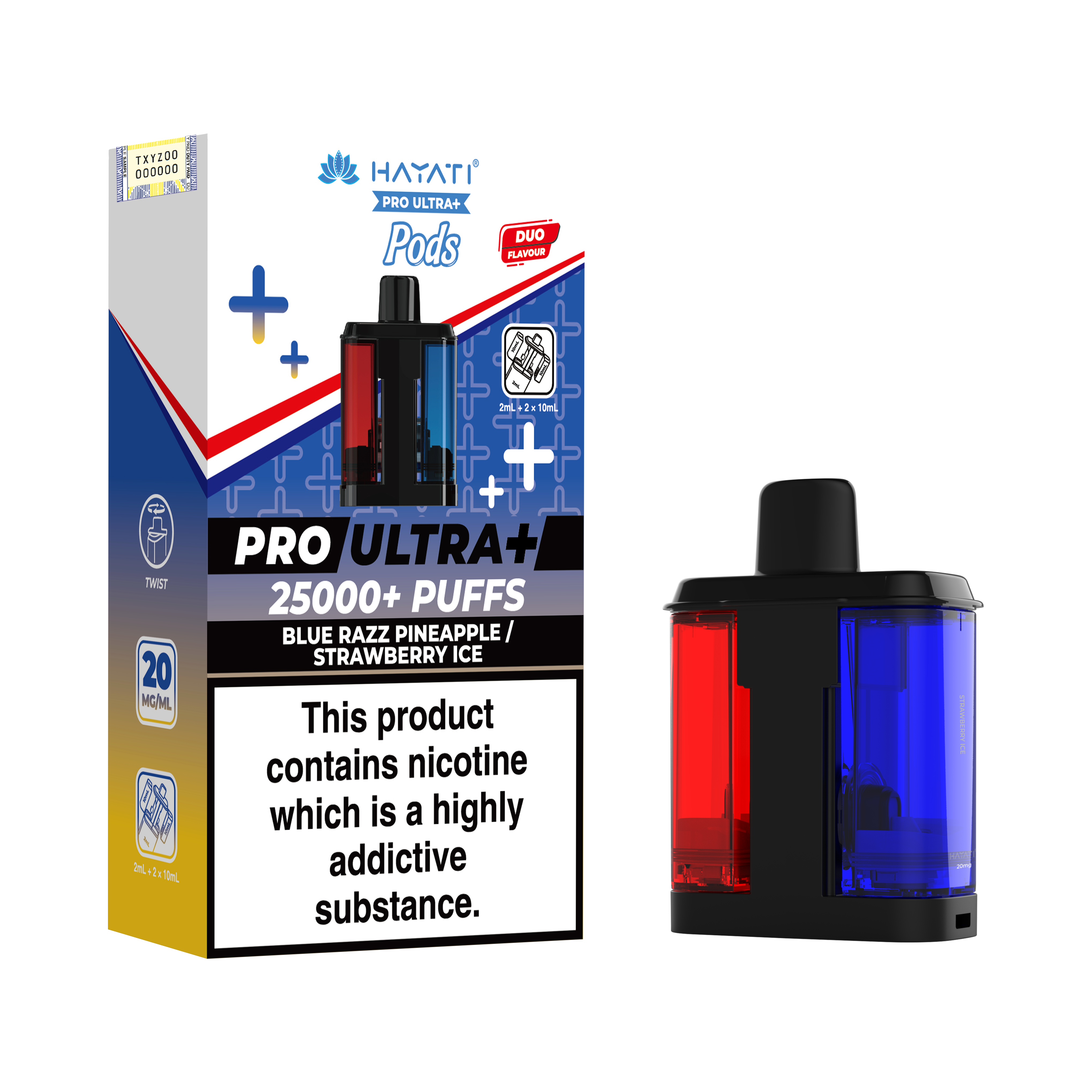 Hayati Pro Ultra+ 25K Prefilled Pods 20mg | UK Duty Stamped