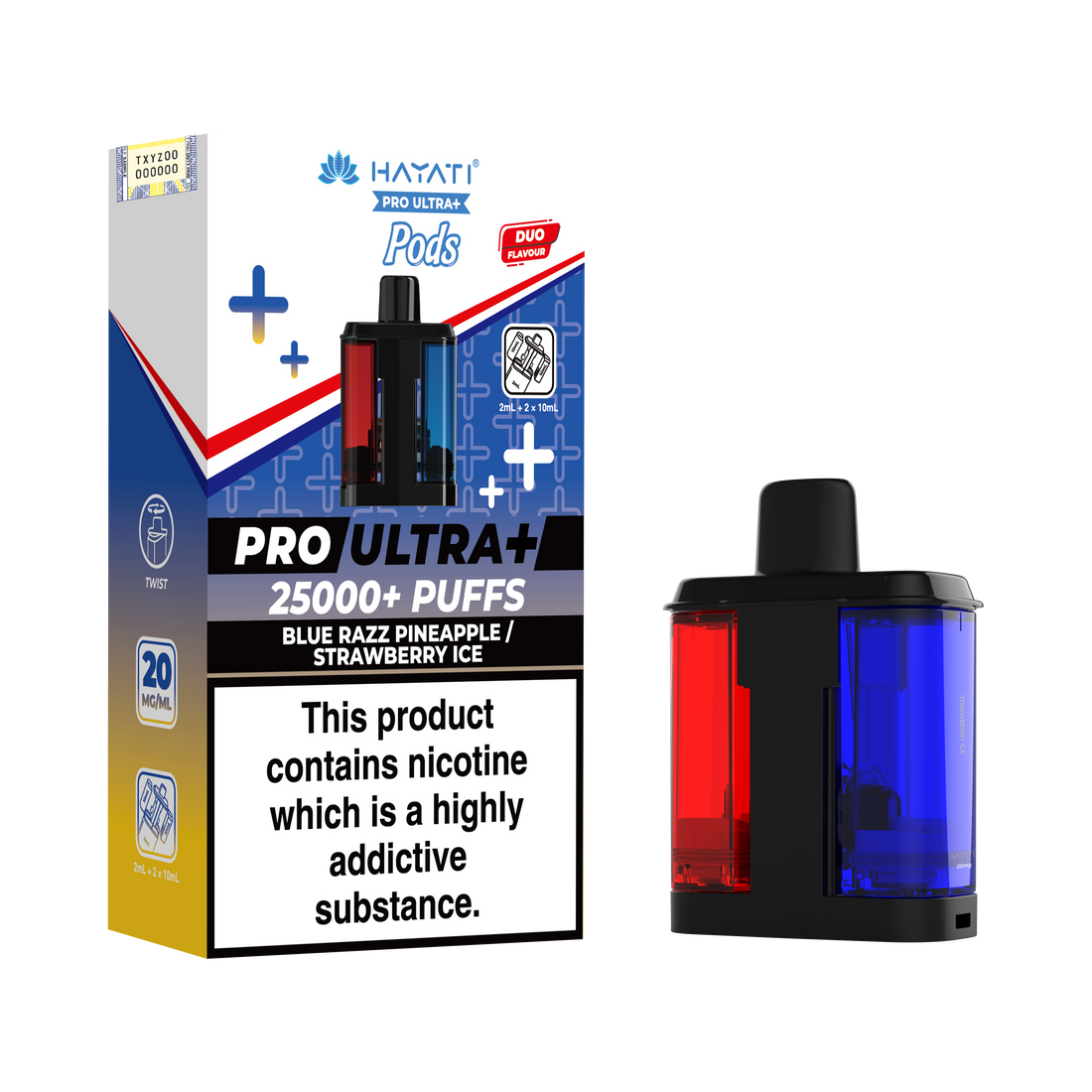 Hayati Pro Ultra+ 25K Prefilled Pods 20mg | UK Duty Stamped