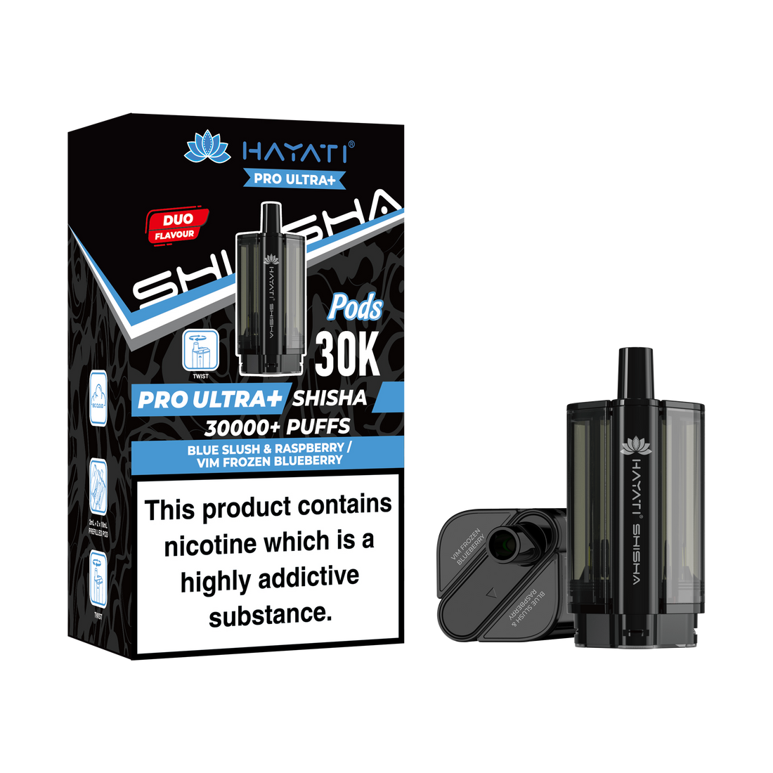 Hayati® Pro Ultra+ Shisha 30000+ Pod (5mg)