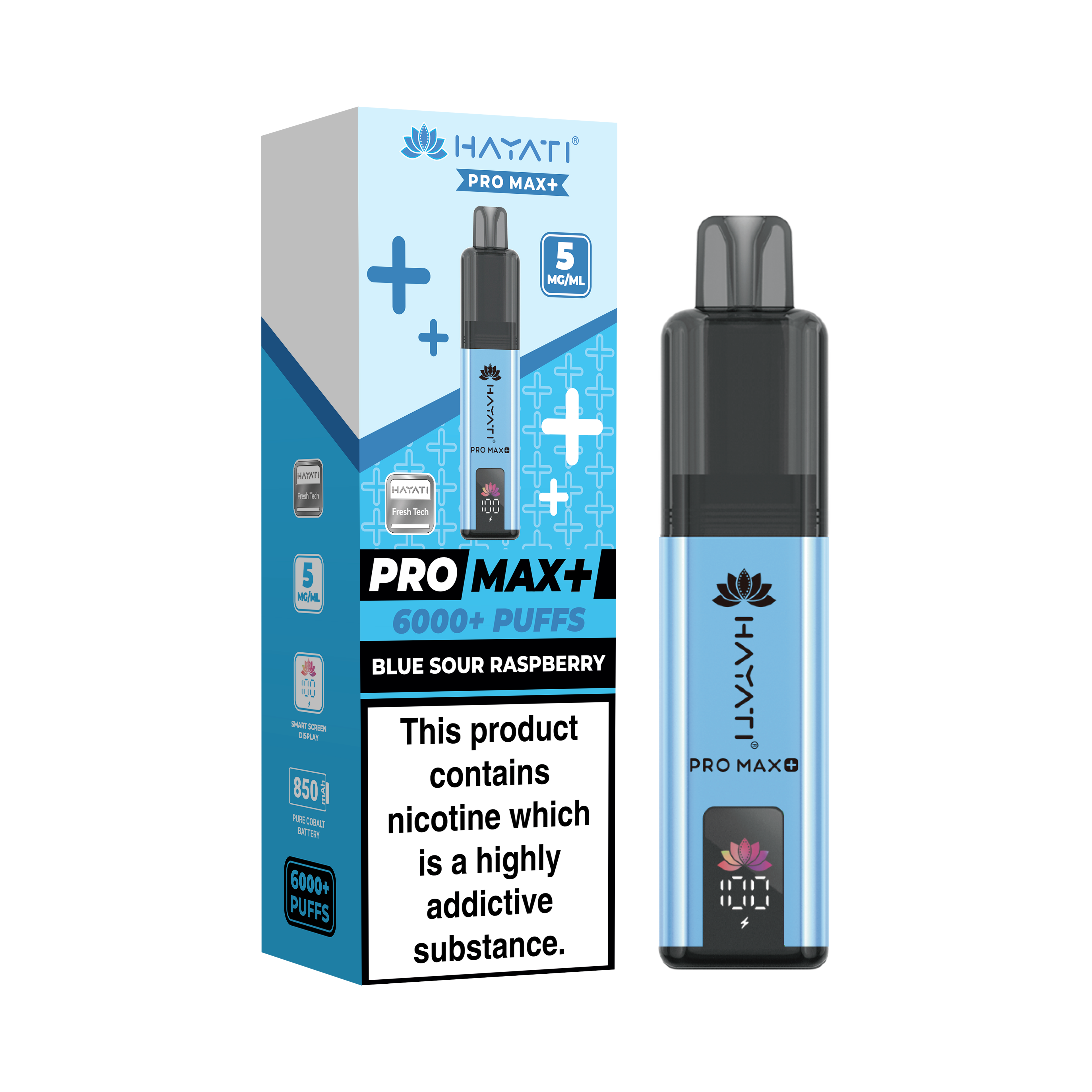 Hayati® Pro Max+ 6000+ Vape Kit (5mg)
