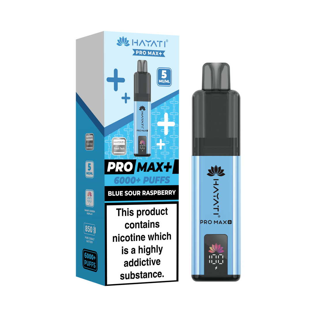 Hayati® Pro Max+ 6000+ Vape Kit (5mg)
