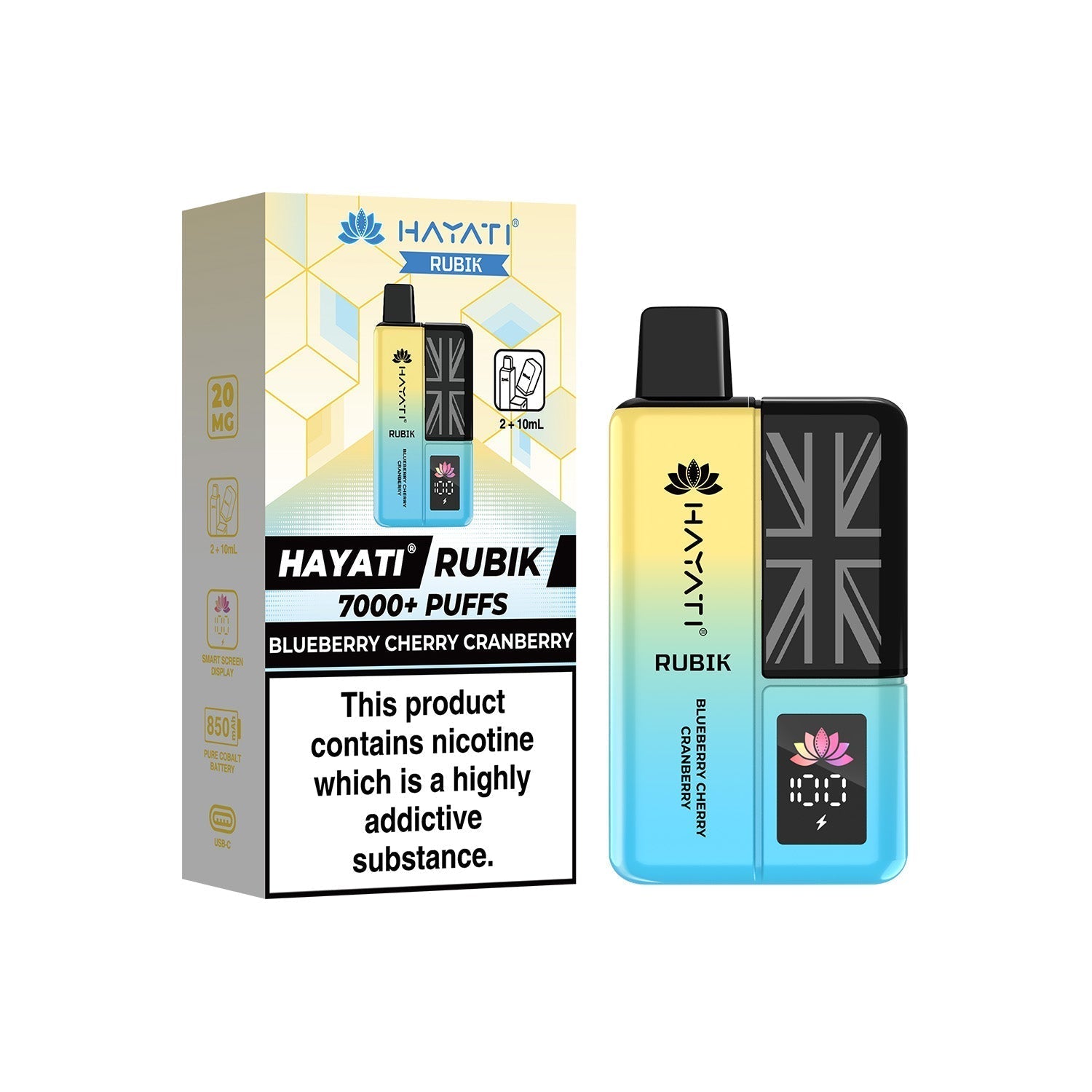Hayati® Rubik Reusable Vape Kit (20mg)