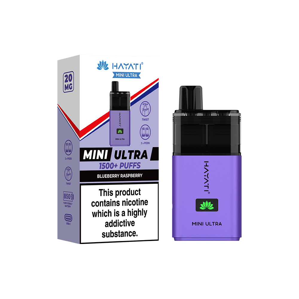 Hayati® Mini Ultra 1500+ Vape Kit (20mg)