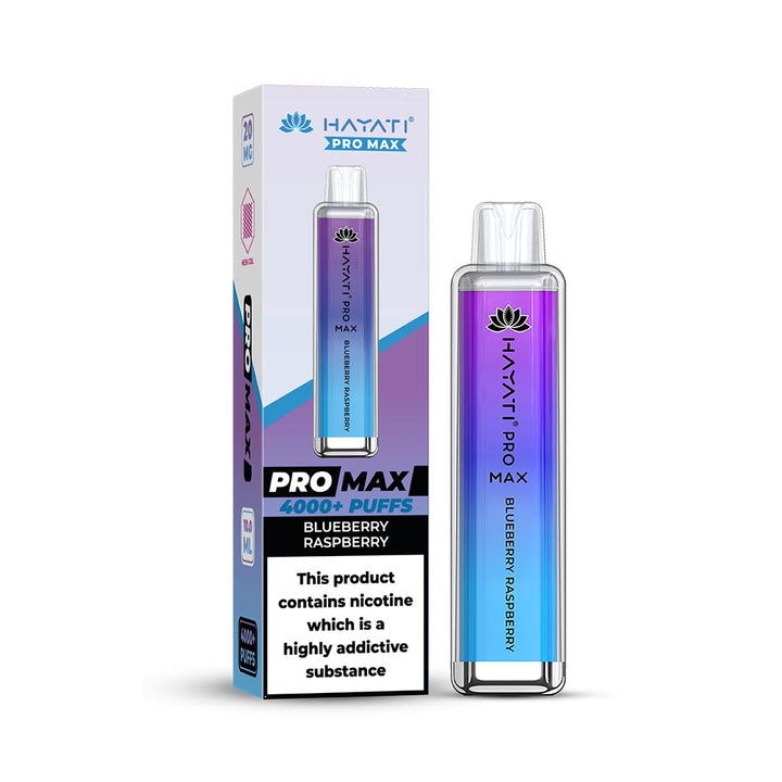 Hayati® Pro Max Disposable 4000+ Vape Kit Puffs (20mg)