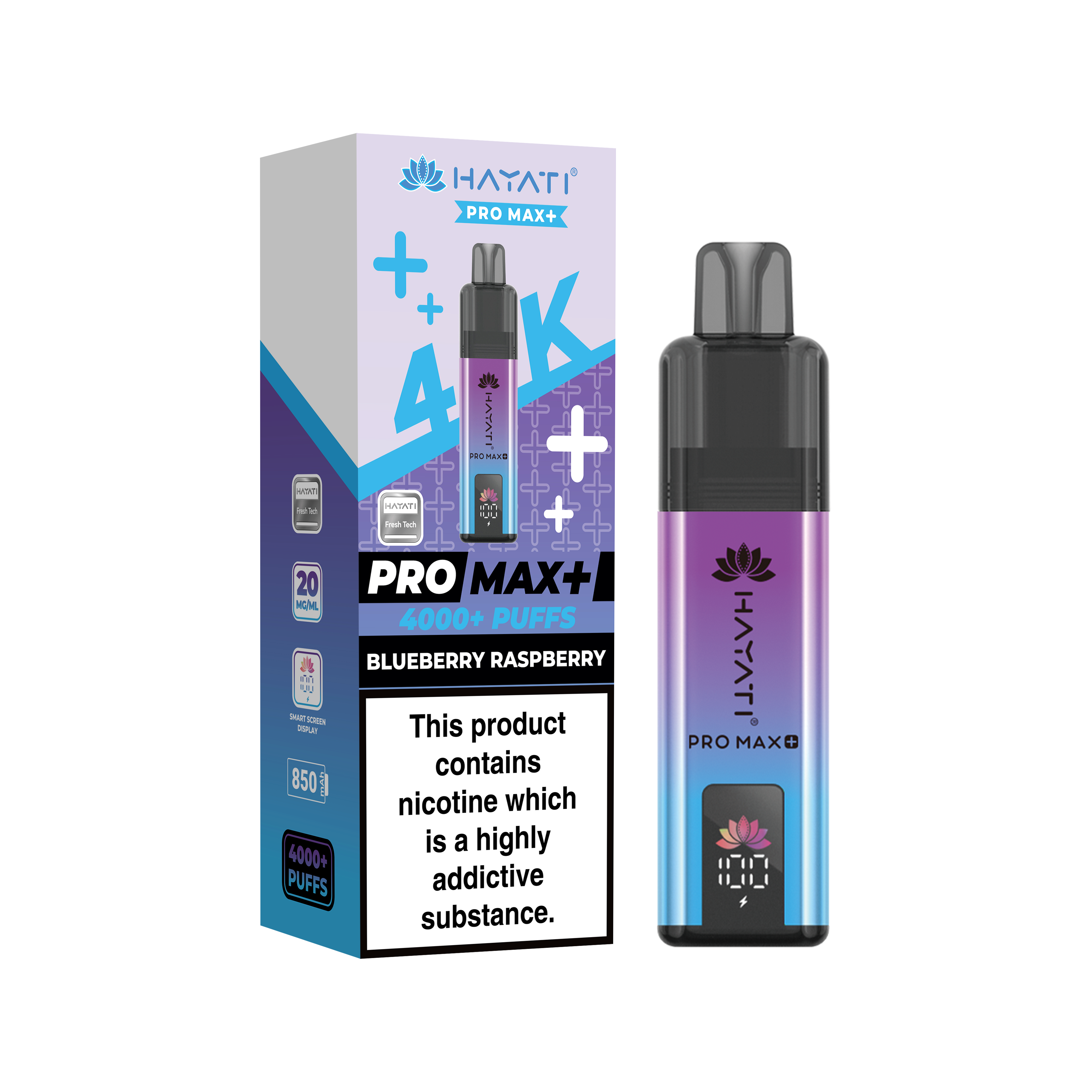 Hayati® Pro Max+ 4000+ Vape Kit (20mg)