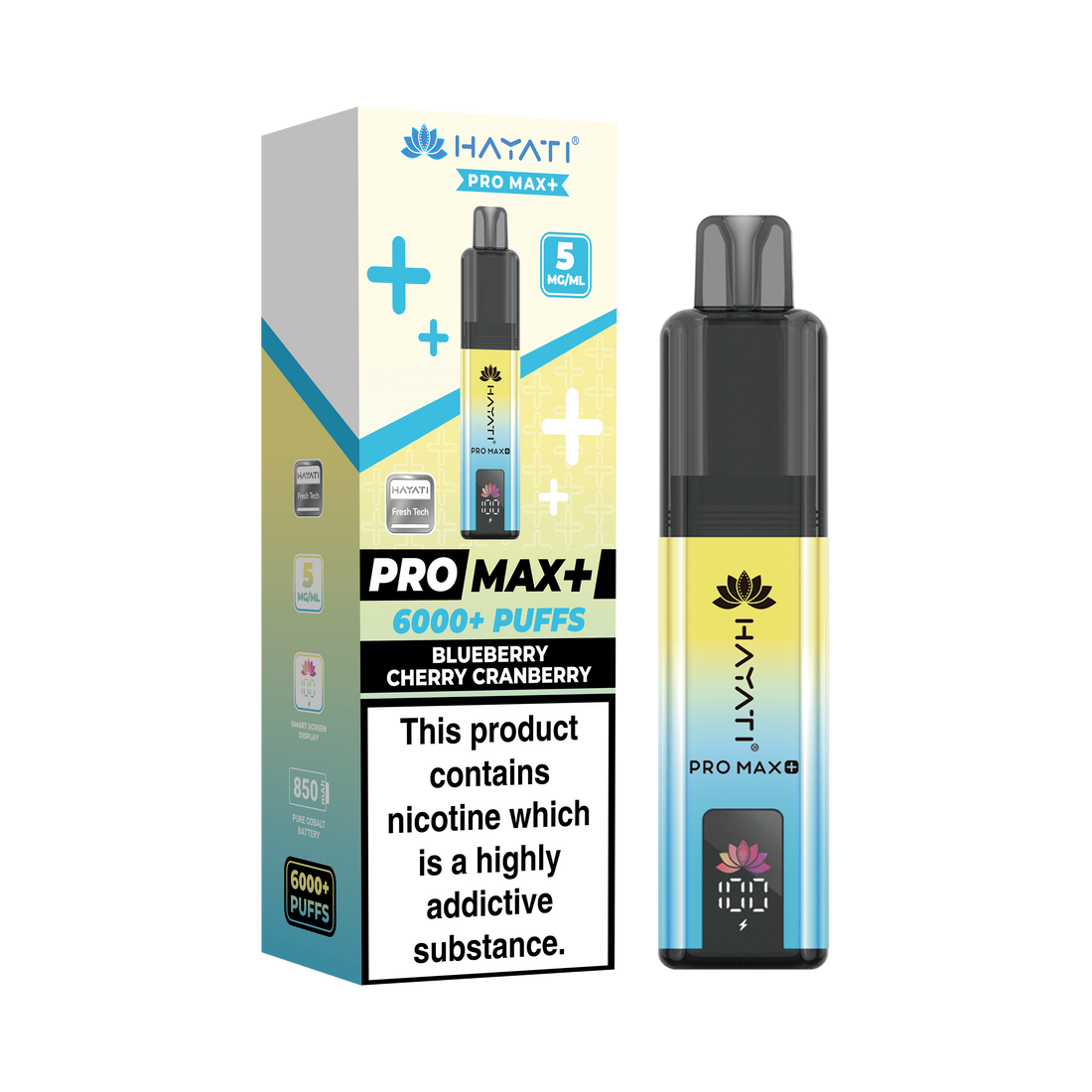 Hayati® Pro Max+ 6000+ Vape Kit (5mg)
