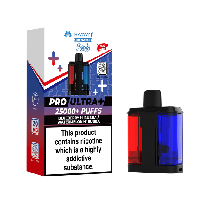 Hayati® Pro Ultra+ 25K Prefilled Pods (20mg)
