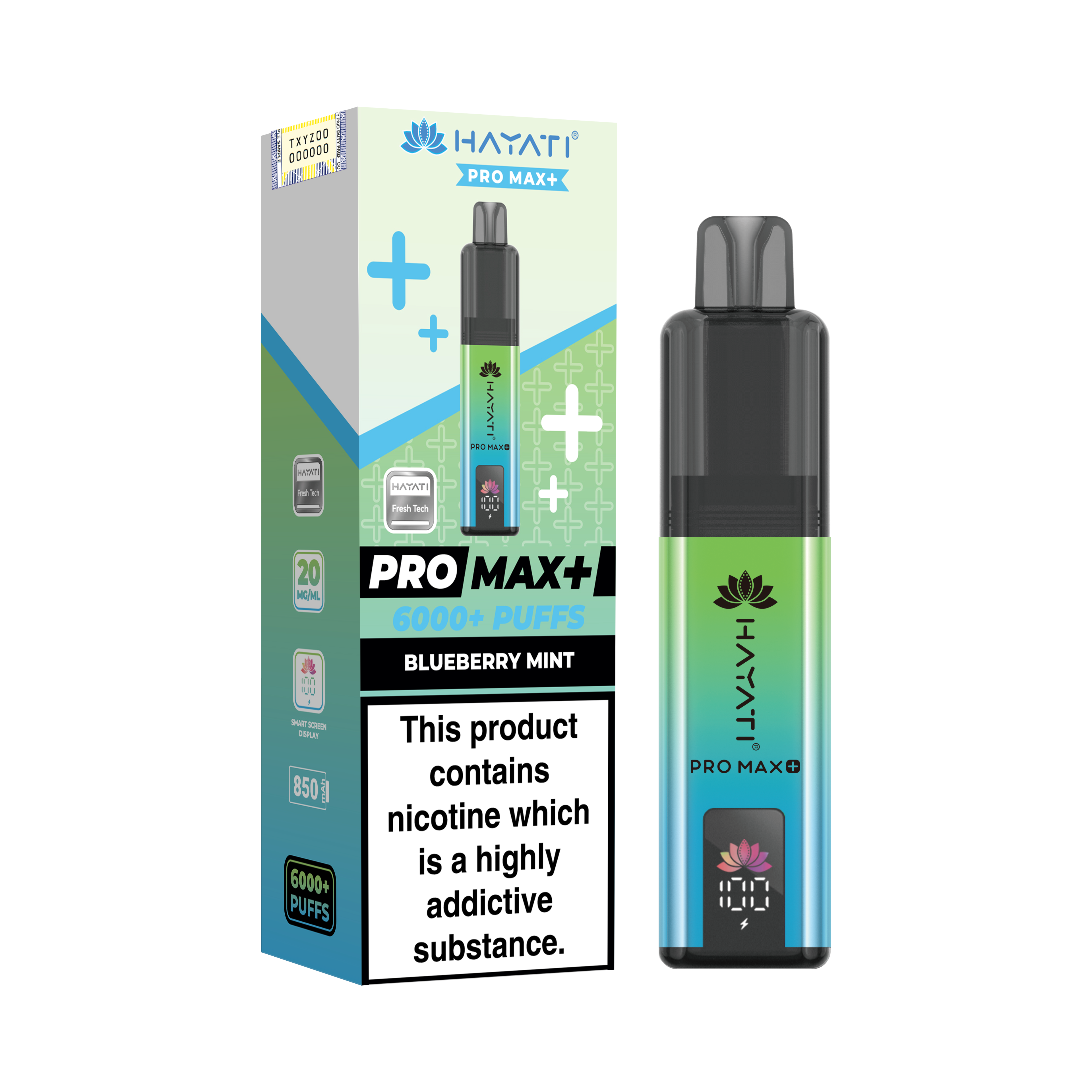 Hayati Pro Max+ 6K Prefilled Pod Kit 20mg | UK Duty Stamped