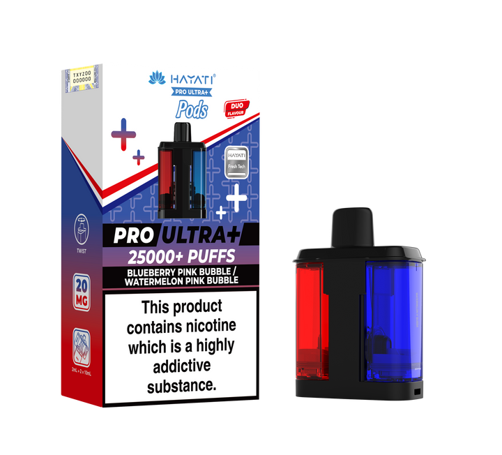 Hayati Pro Ultra+ 25K Prefilled Pods 20mg | UK Duty Stamped