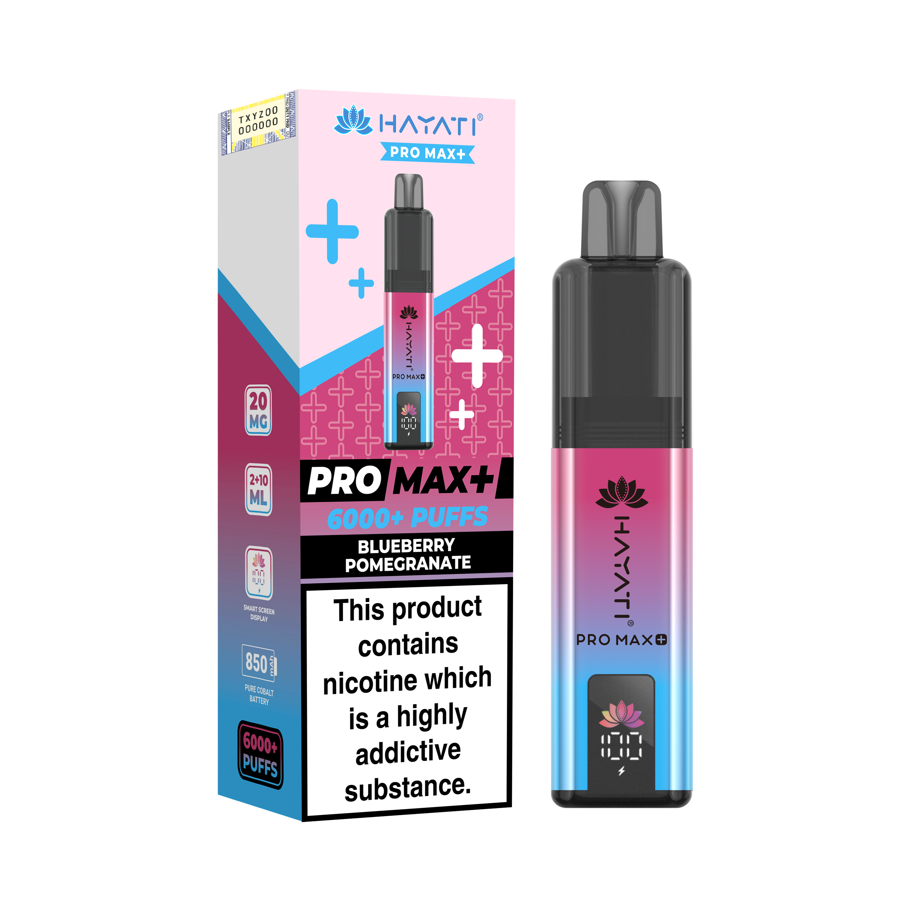 Hayati Pro Max+ 6K Prefilled Pod Kit 20mg | UK Duty Stamped