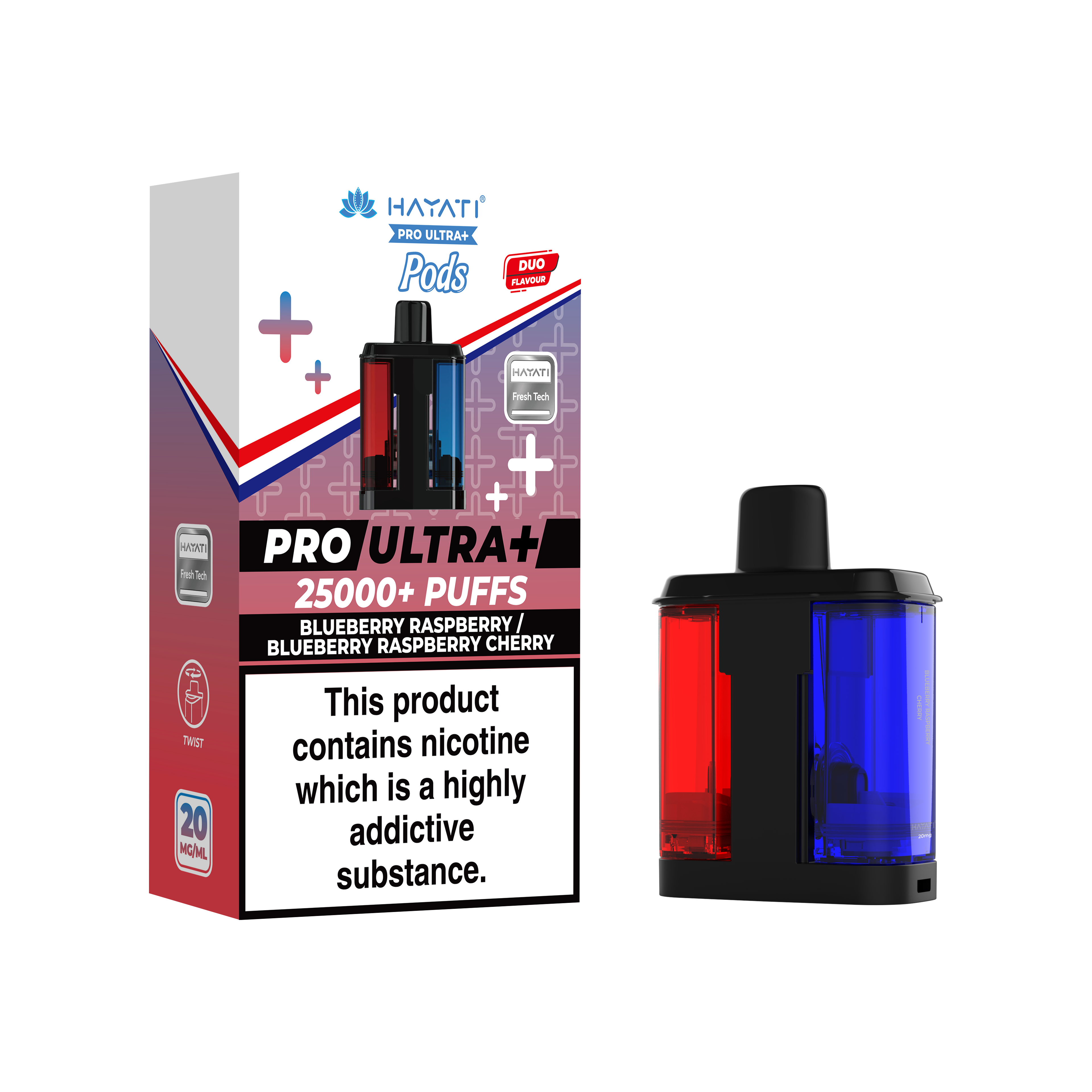 Hayati® Pro Ultra+ 25K Prefilled Pods (20mg)