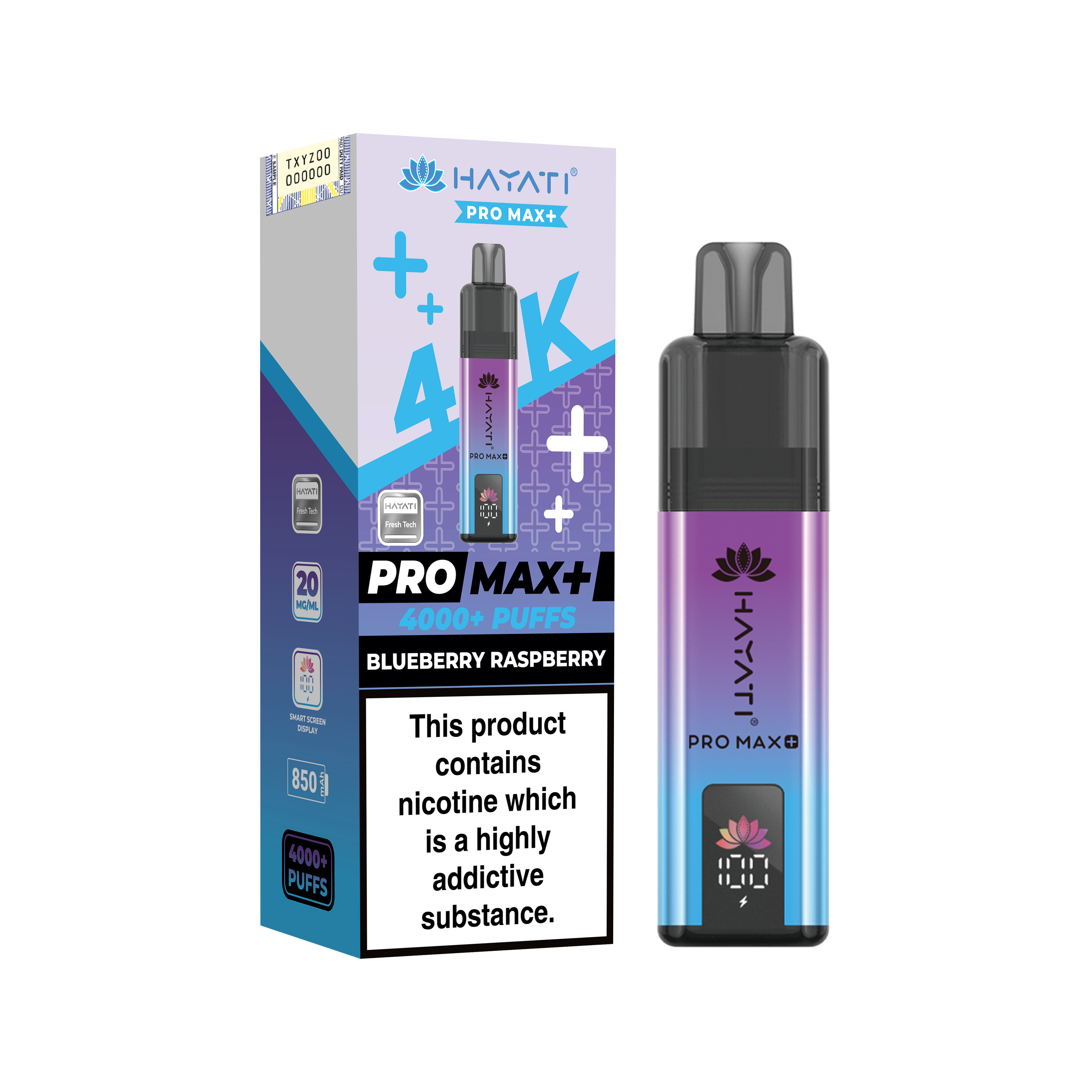 Hayati Pro Max+ 4K Prefilled Pod Kit 20mg | UK Duty Stamped