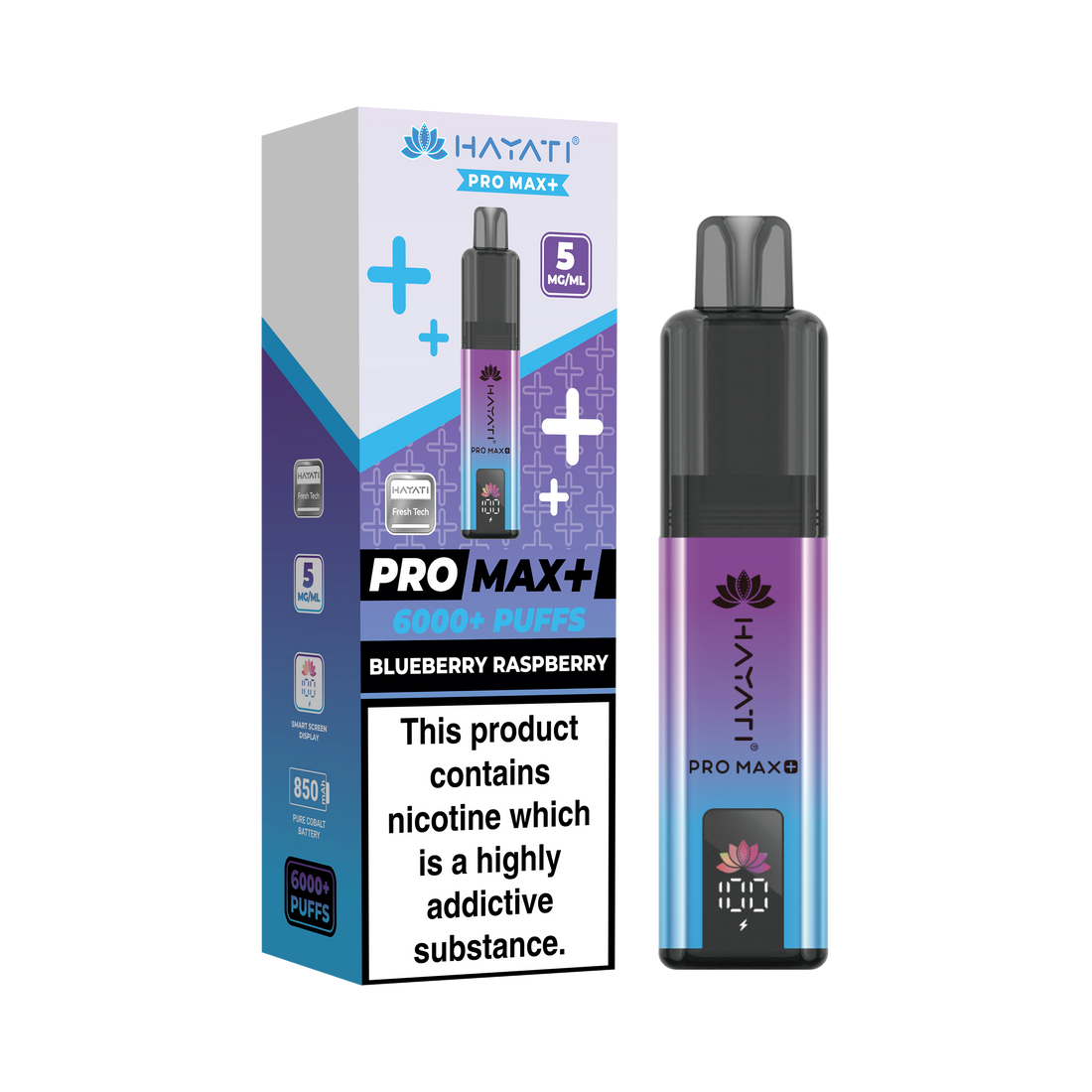 Hayati® Pro Max+ 6000+ Vape Kit (5mg)